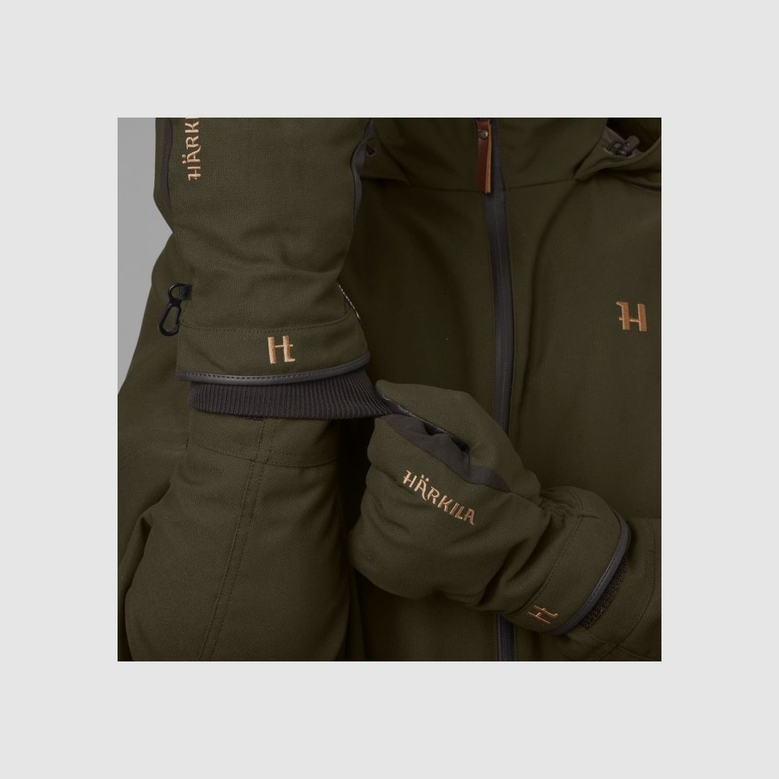 Gants Härkila / PRO HUNTER GTX GLOVES / Willow green/Shadow brown, image 2 sur 4