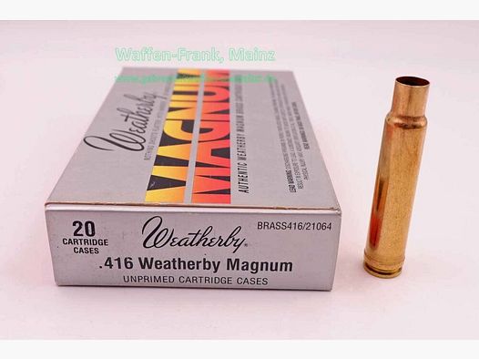 Weatherby - USA Langwaffenhülsen 416 WBY Mag.