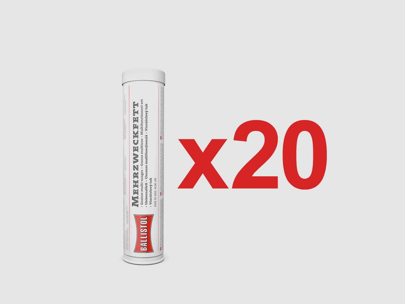 Multifunktionsschmiermittel Kartusche 400 g von Ballistol in Box mit 20 Stk.