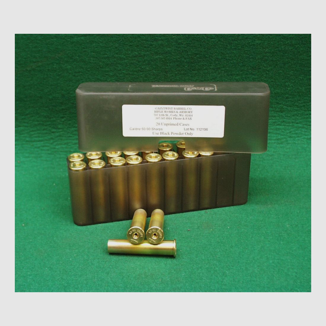 Gaintwist Barrel - Gedrehte Hülsen Kal.50-90 Sharps, Bild 1 von 2