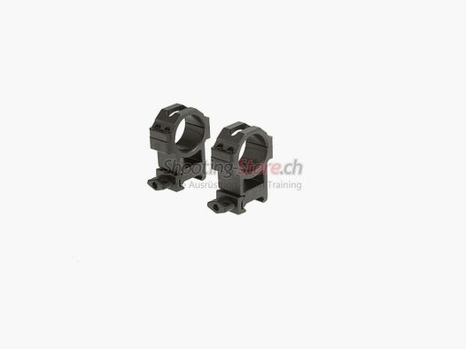 Leapers 30mm Anelli di Montaggio CNC Alti Neri