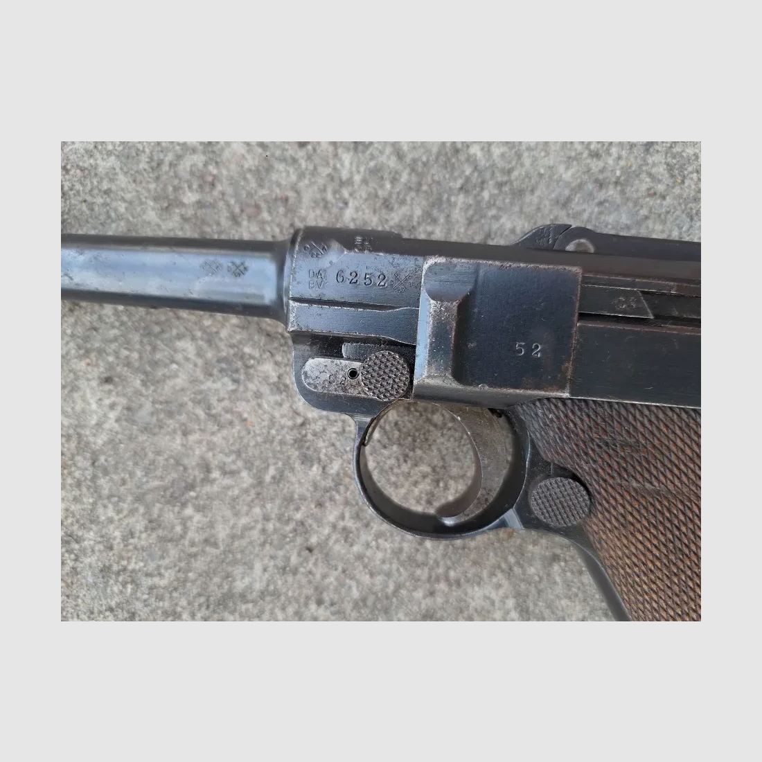 Luger P08 EU-Deko 1915 DWM, numer zgodny
