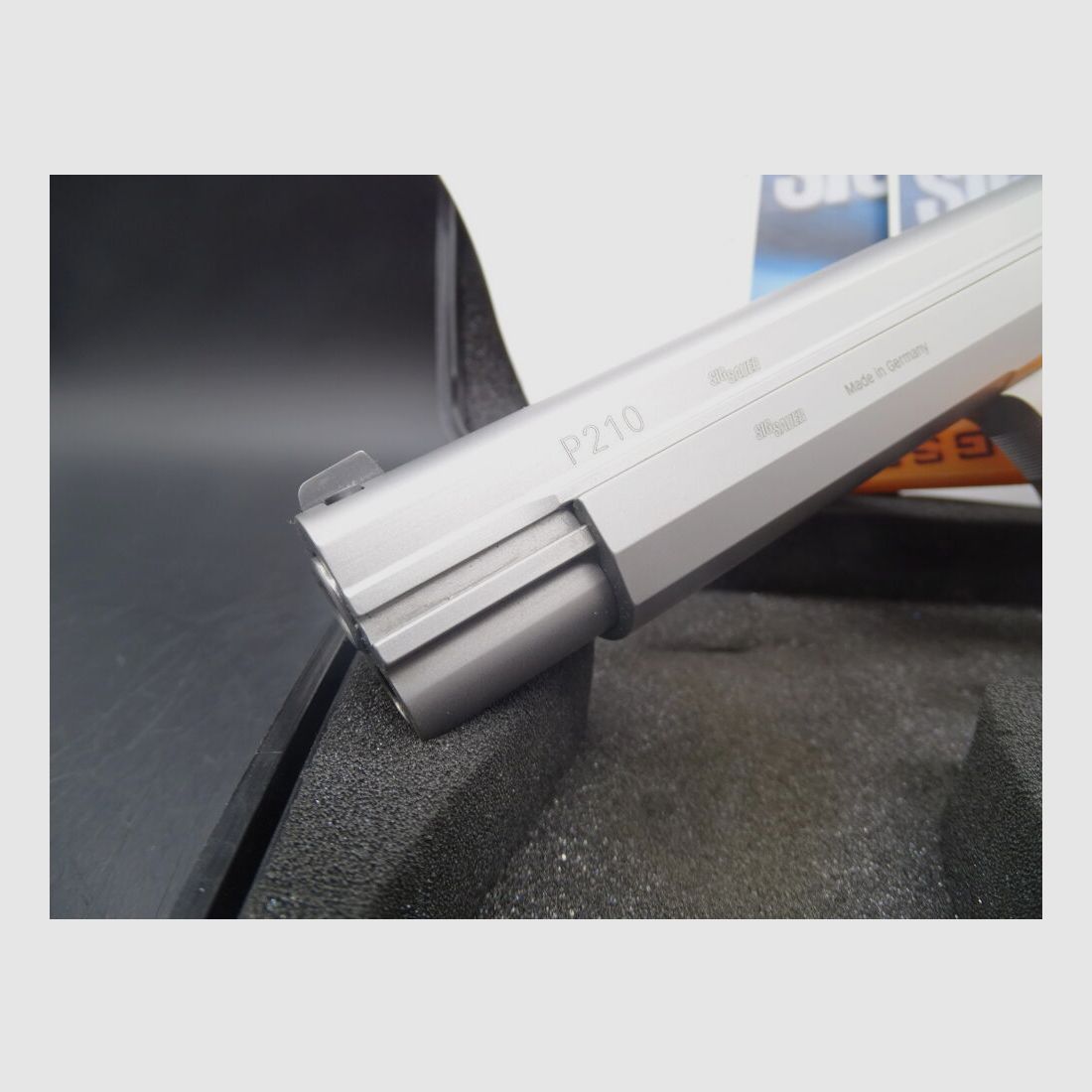 SIG Sauer P210 Super Target Silver 6" Made in Germany P210 Super Target Silver