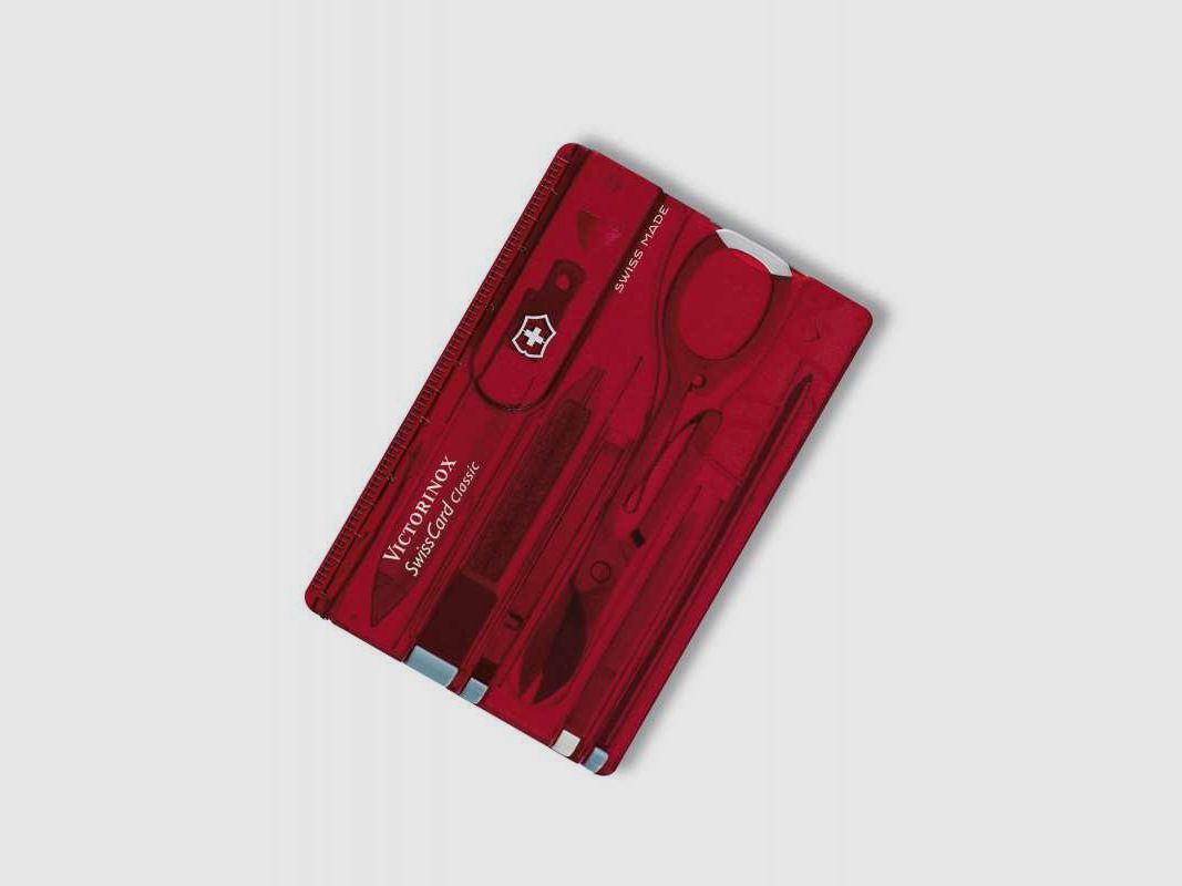 Victorinox, Swiss Card Classic, rot, 10 Funktionen