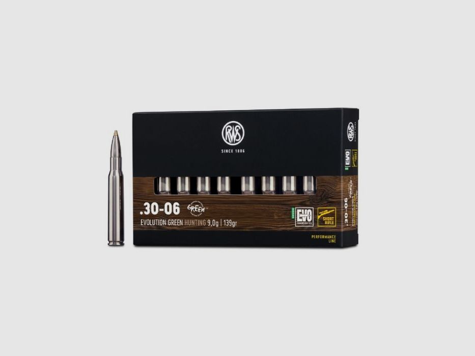 RWS .30-06 Spr. Short Rifle Evolution Green 9,0g/139gr, Bild 1 von 4