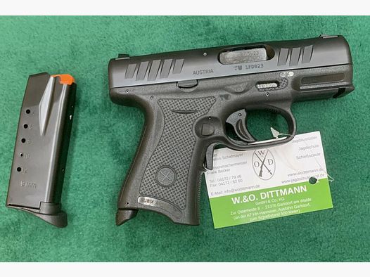 BubiX półautomatyczny pistolet 9x19mm - Czarny