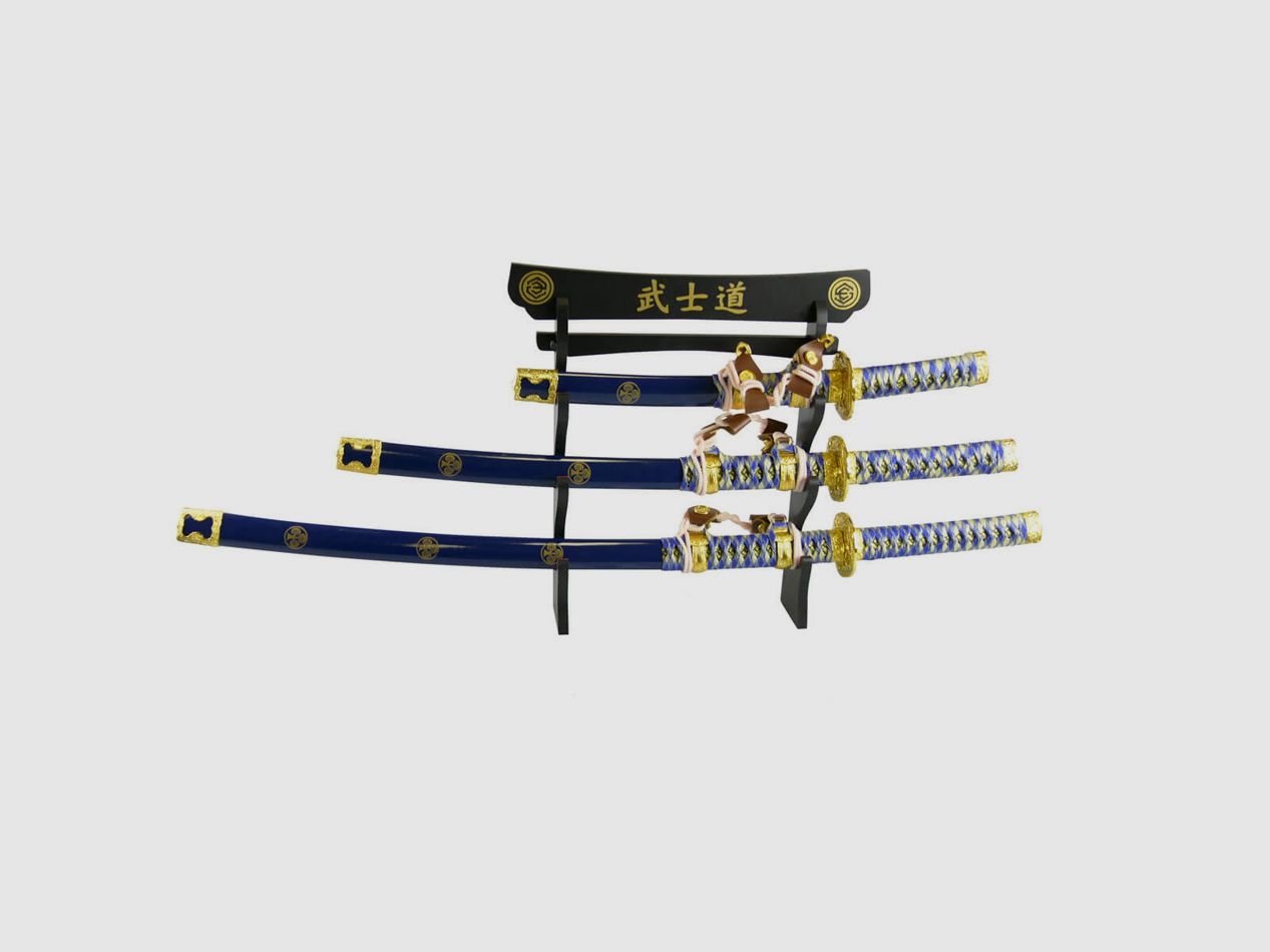 3-częściowy PARADE Samurai Tachi Zestaw Mieczy