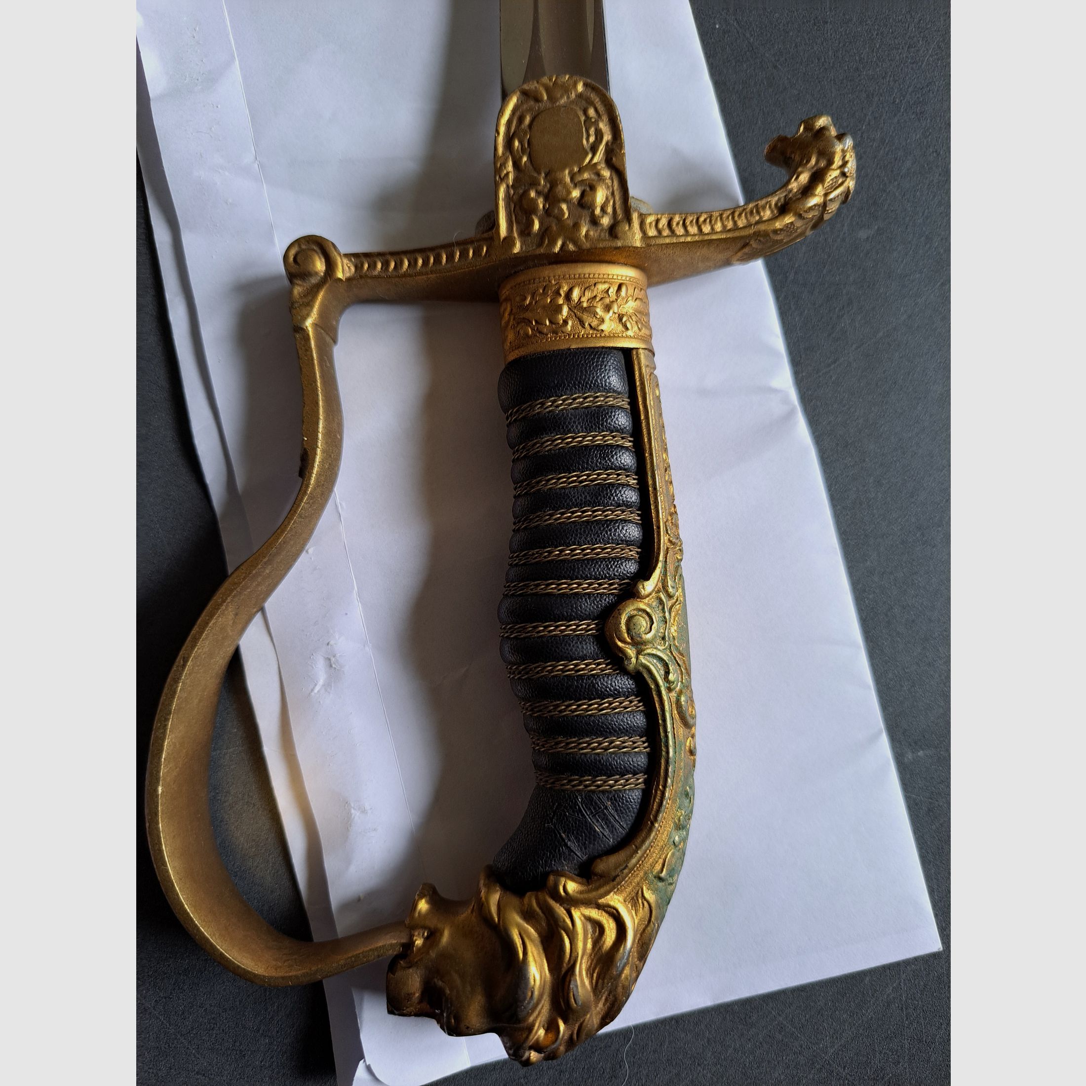 Löwenkopfsäbel original, erster Weltkrieg