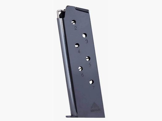 MEC-GAR 1911 Full Size .45 ACP Magazin mit Talon (Schwarz oder Nickel) 1911 Full Size – 8 Schuss – Schwarz