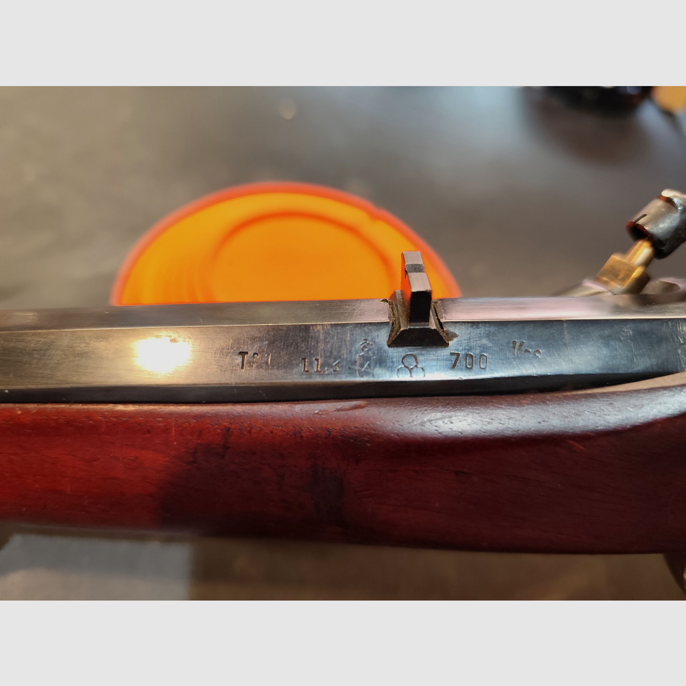 Front-loading pistol percussion Derringer .45 + .41 black powder