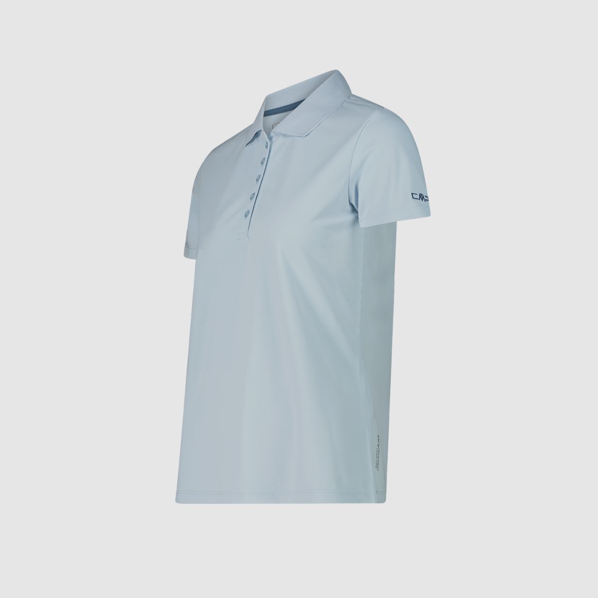 CMP Solid Pique Polo Shirt Sky Blue