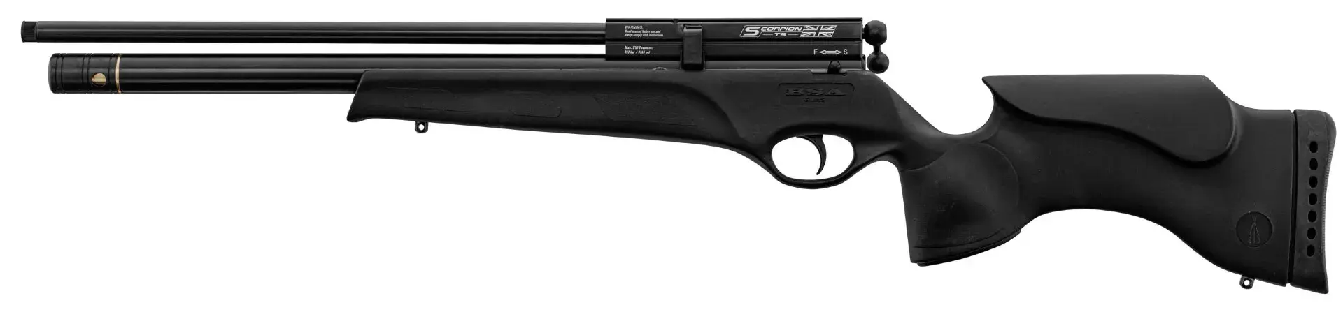 Pack Repetierbüchse BSA Scorpion mit Zielfernrohr 3-9x40, Zweibein, Pumpe, Futteral, Bild 8 von 28