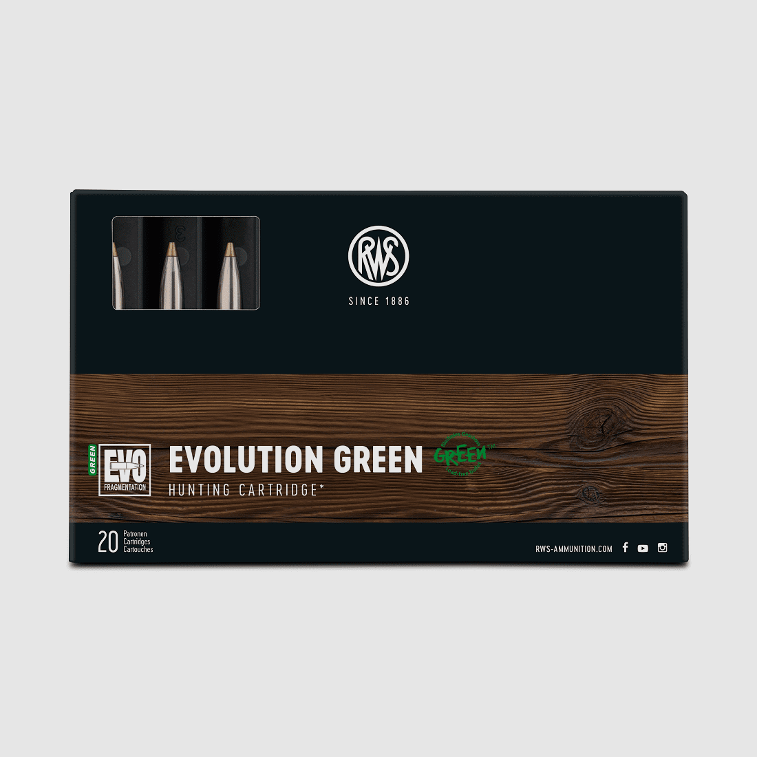 RWS 6,5x57 R Evo Green 93gr - 20 pz