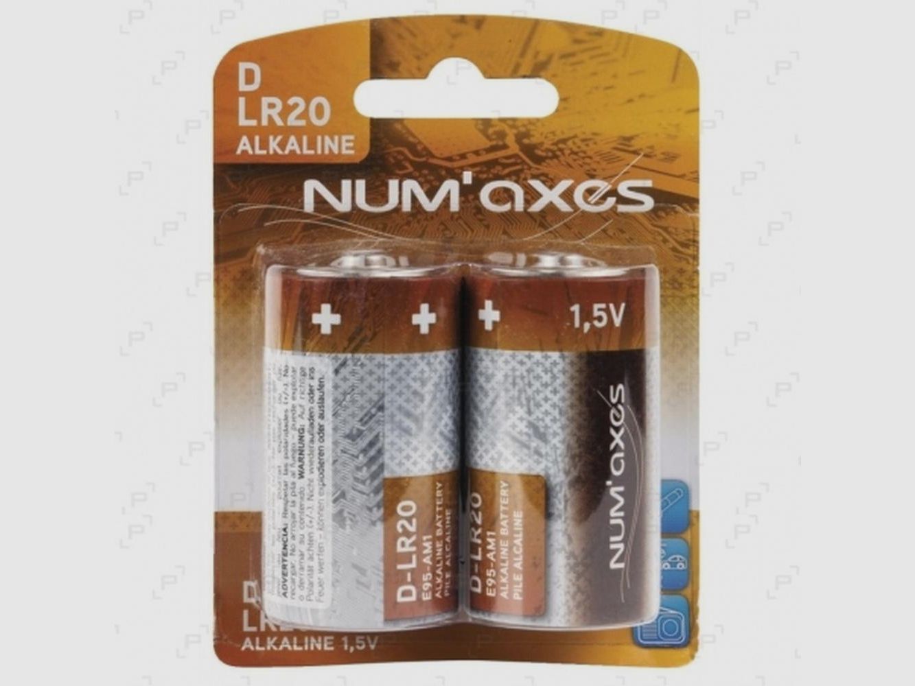 Alkaline-Batterien Num Axes D LR20 1,5V - Lange Lebensdauer - Zuverlässige Leistung - Für Jagd- und Outdoor-Geräte, Bild 3 von 5