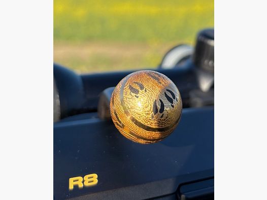 Bolt handle knob - pieza única - fabricación especial para p.ej. Mauser, Blaser R8 - ¡24k oro!