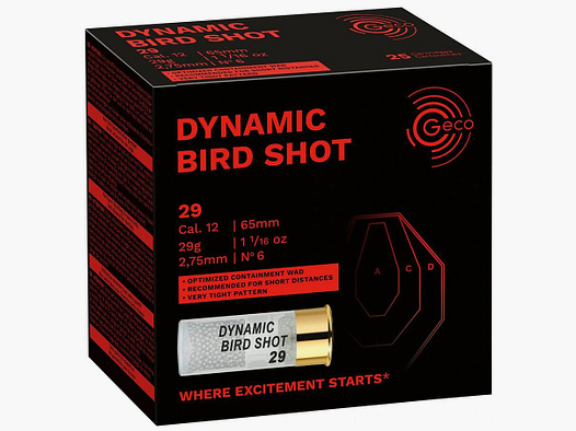 Geco 12/65 Dynamic Bird Shot 29