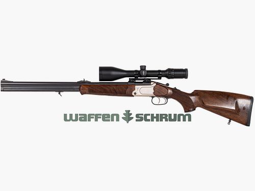 Merkel BBF B4 12/76-9.3x74R, ZF Meopta Meostar R1 3-12x56 Abs. 4C, Merkel Klemmmontage, LL: 61cm, 30 rounds ammunition