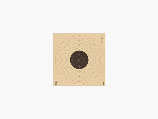 Kruger Ziel nummeriert aus Karton für Druckluft 17x17 cm 250 Stk