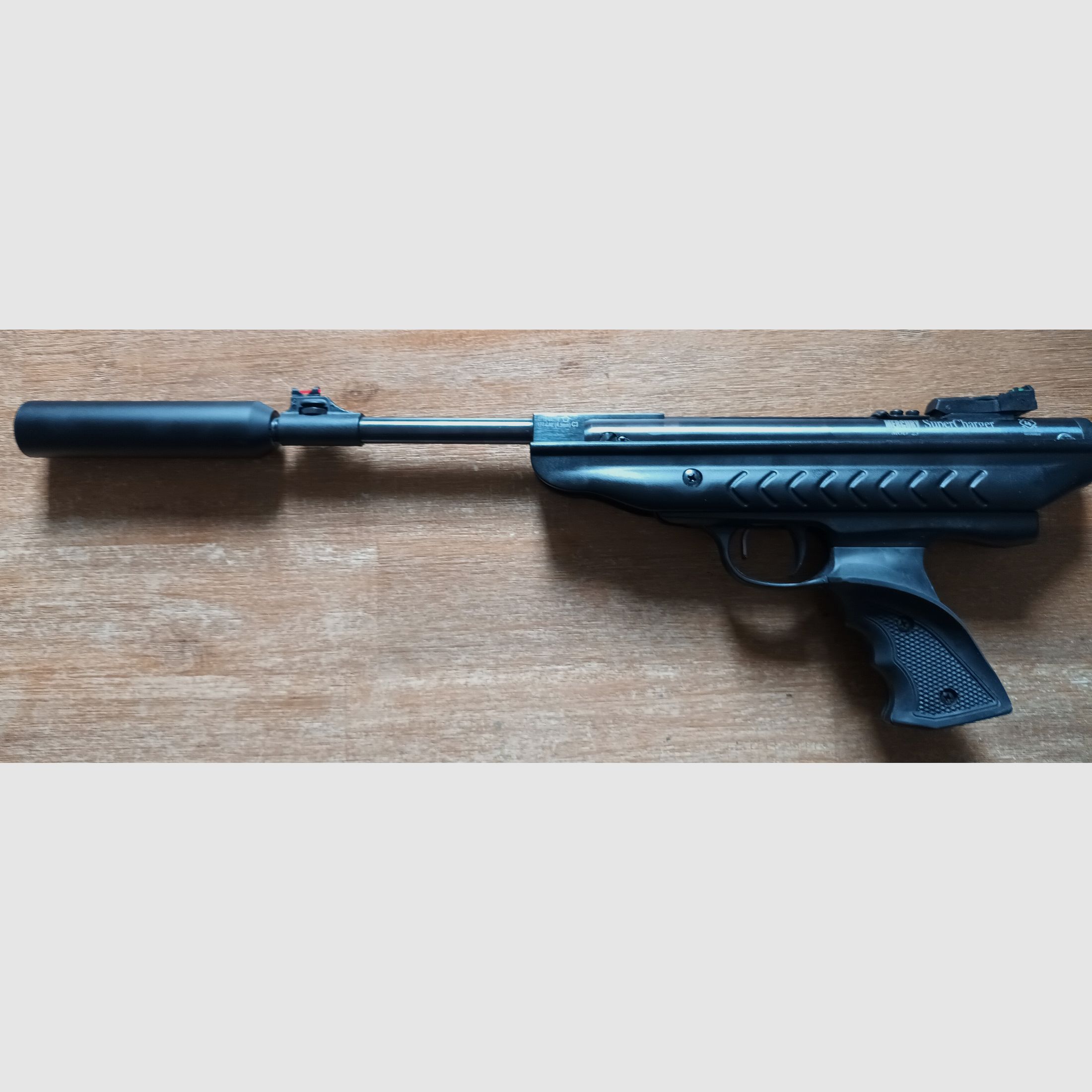 Knicklauf Luftpistole Mercury 25 Super Charger Kaliber 4,5 mm  + Umarex Schalldämpfer