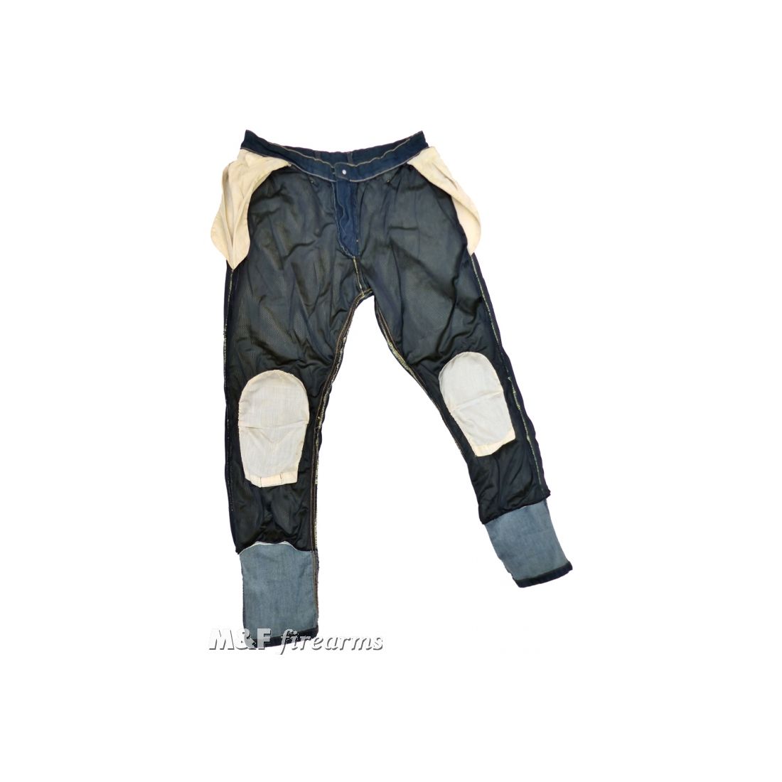 Herren Road- Jeans "Stonewashed" in Antik- Optik DENIM- Stretch- Gewebe mit Netz- und Aramidfaser- Futter sowie Knieprotektoren