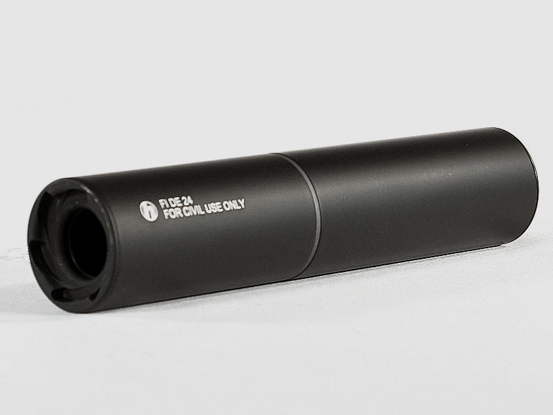 ASE UTRA Radien, silenziatore overbarrel calibro .30 per filettatura 5/8"x24 (nero)