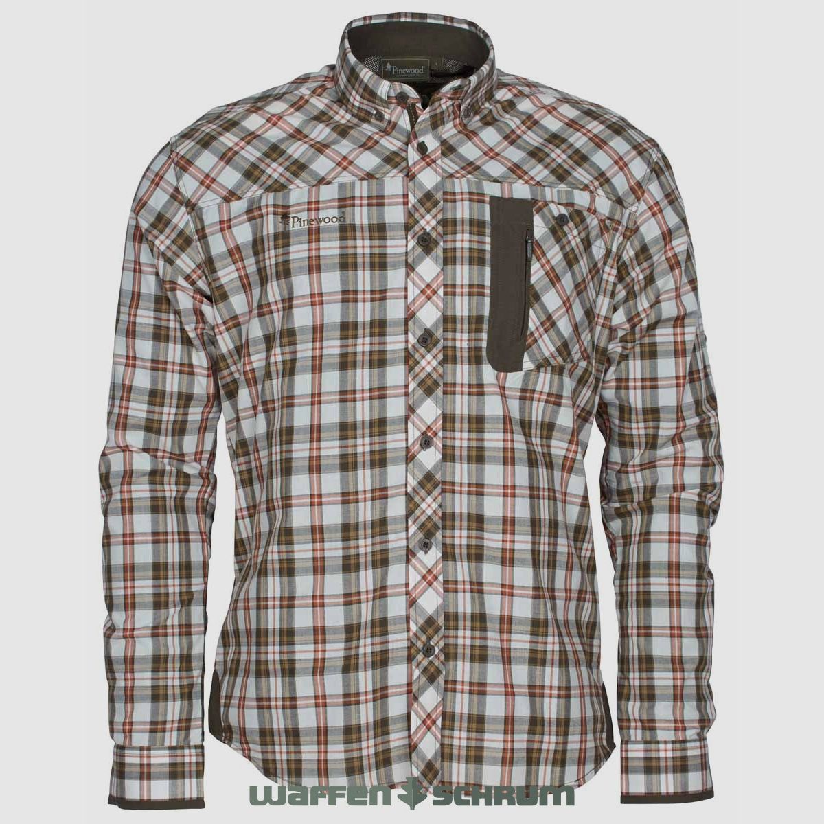 Pinewood Hemd Wolf Shirt Offwhite Brown
