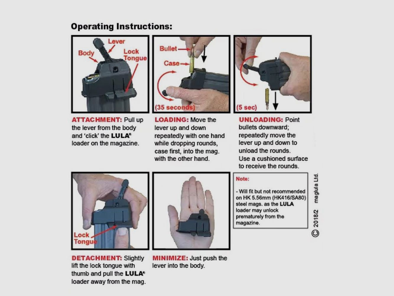 MAGLULA 5.56/.223 LULA Magazinladehilfe für AR15