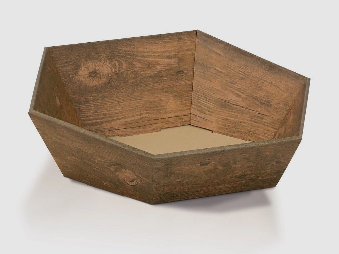 Gabriel packaging gift basket hexagonal vintage