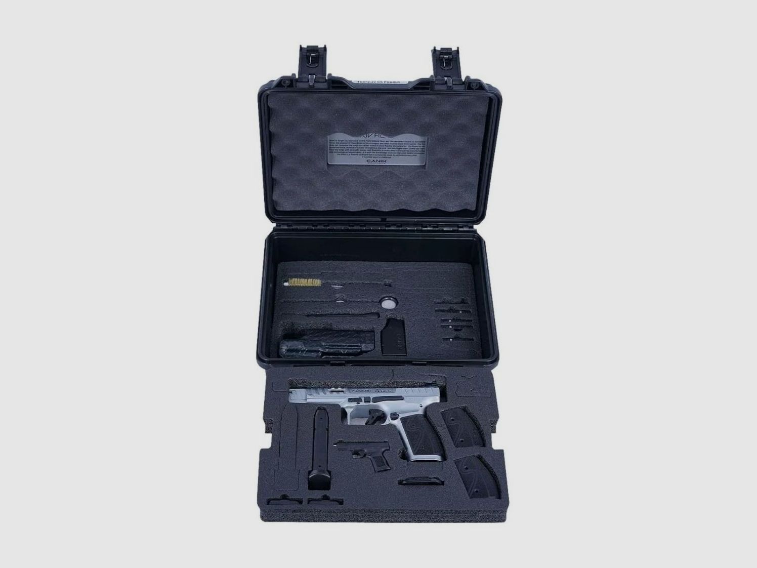 Pistole Canik SFx RIVAL-S, Chrome, 9×19, 18 Schuss, OR, Steelframe, Holster, Bild 3 von 3