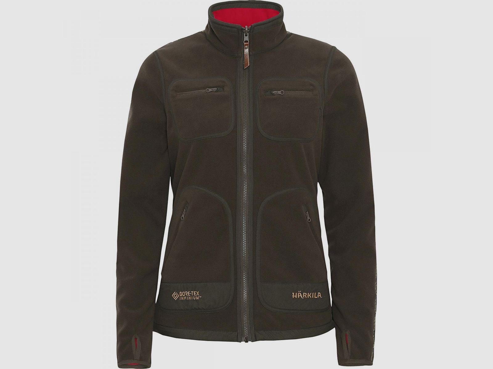 Kamko Fleece Jacket Damen (Brown/Red)