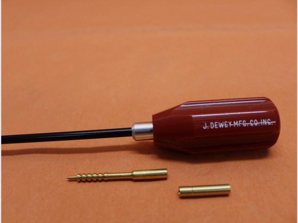Dewey Dewey cleaning rod (22C-17) .22 - 6.5mm, L=44cm spring steel with nylon coating, ball bearing