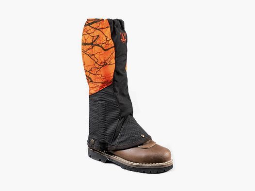 Guêtre orange fluo et noir RISERVA