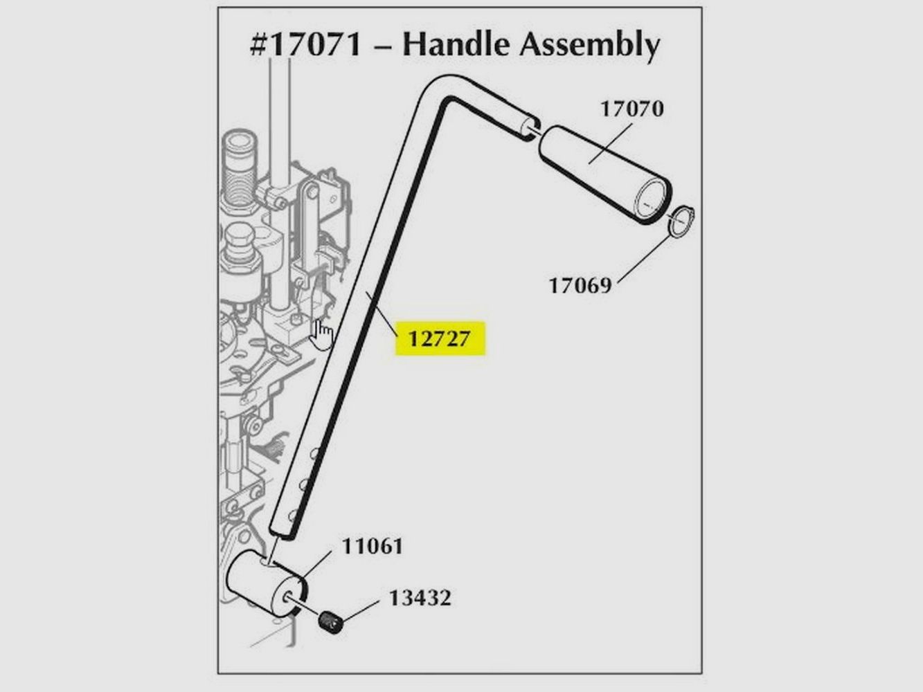 Dillon 1050/1100 Handle - Part