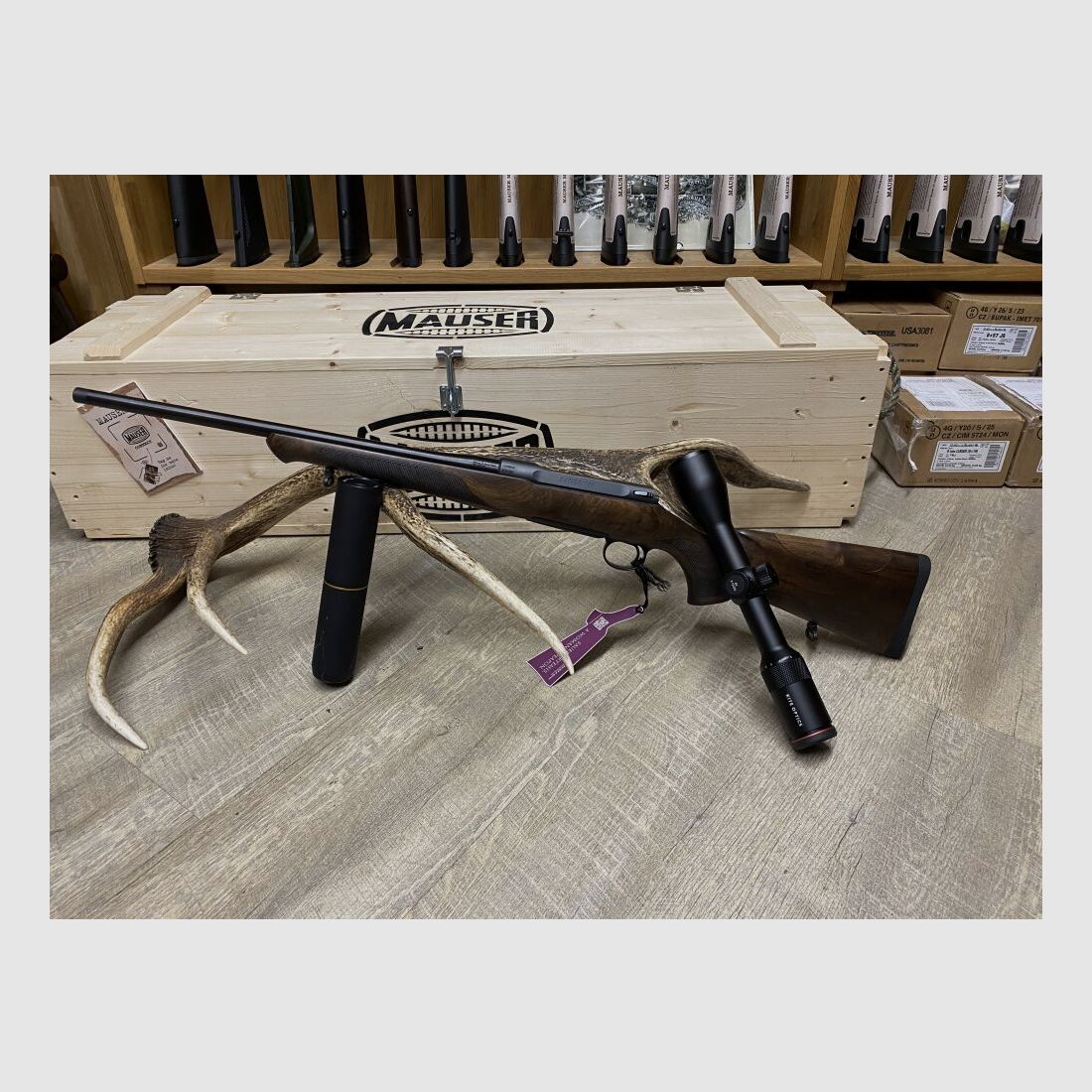 Sauer 100 Artemis VS, mit Kite B6 2-12x50