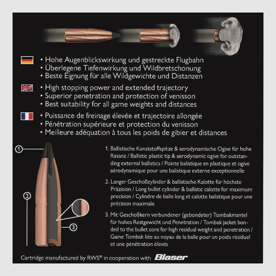 Blaser .30R Blaser CDB 10,7g/165gr, afbeelding 2 van 6