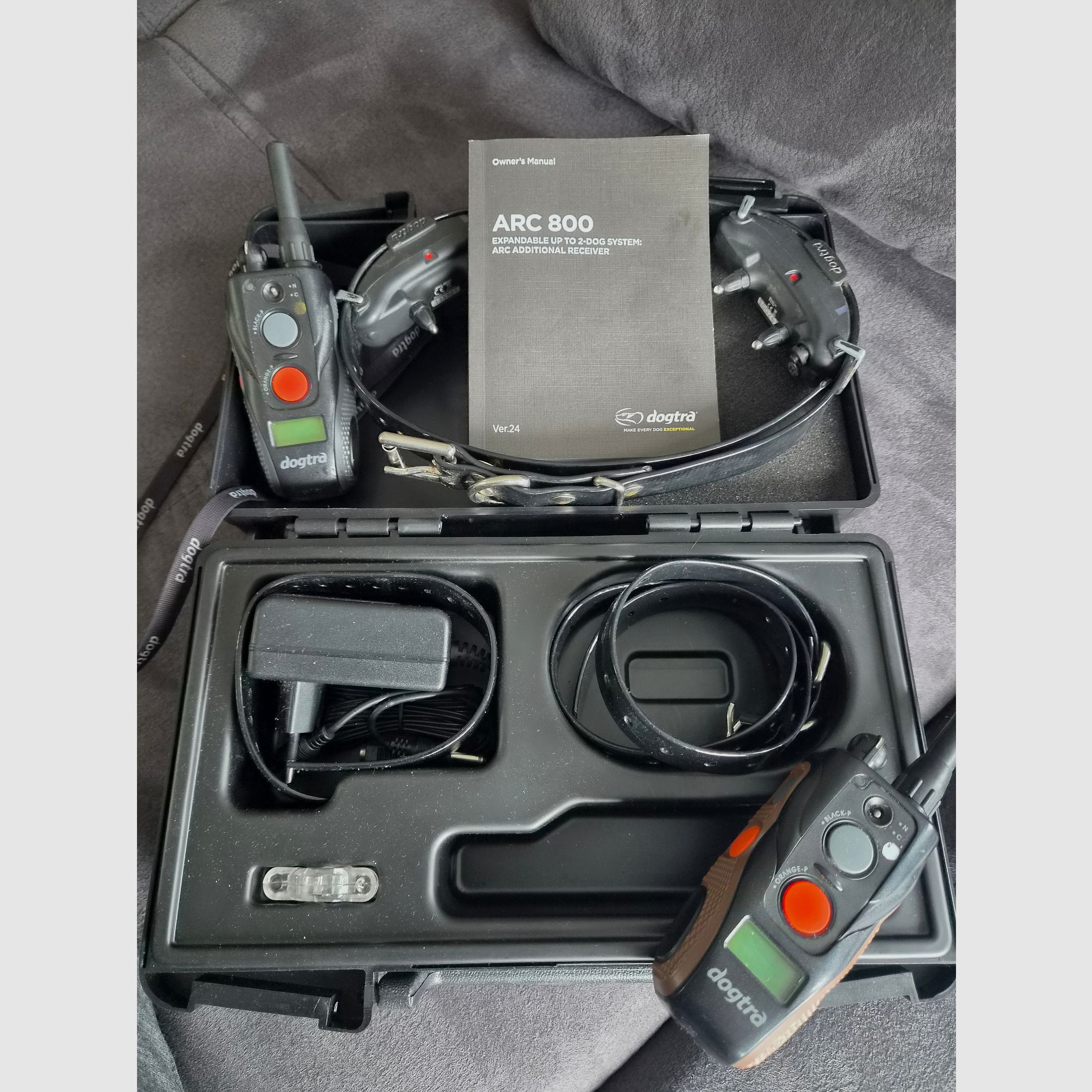 Dogtra ARC 800 double collar with 2 x remote control remaining warranty