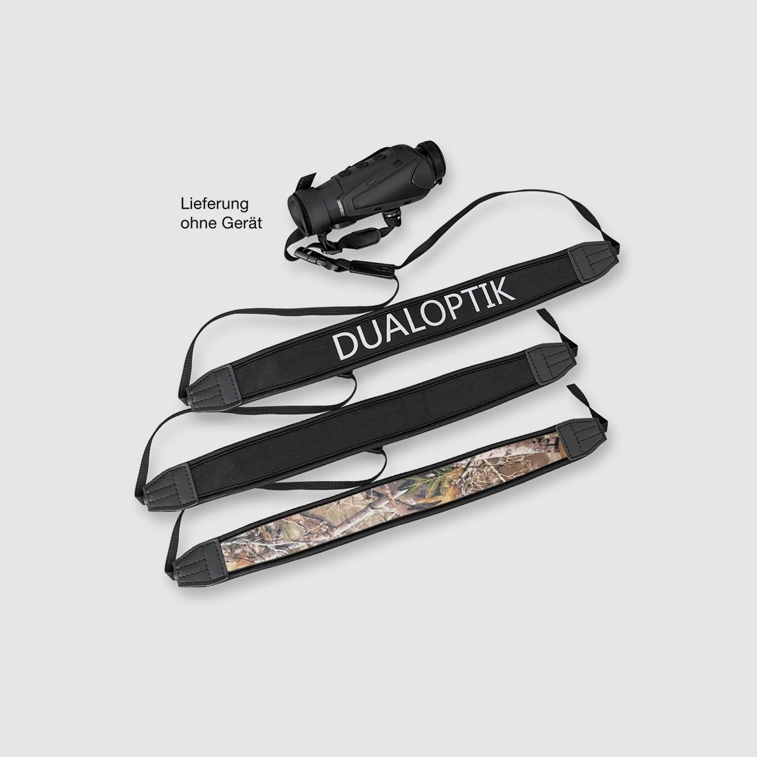 Dual optics shoulder strap