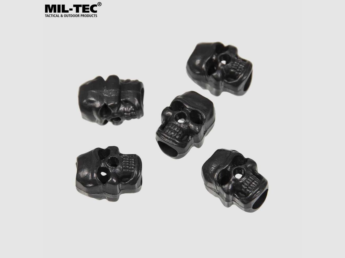 MIL-TEC KORDELSTOPPER SKULL SCHWARZ 10Stk, Bild 1 von 2