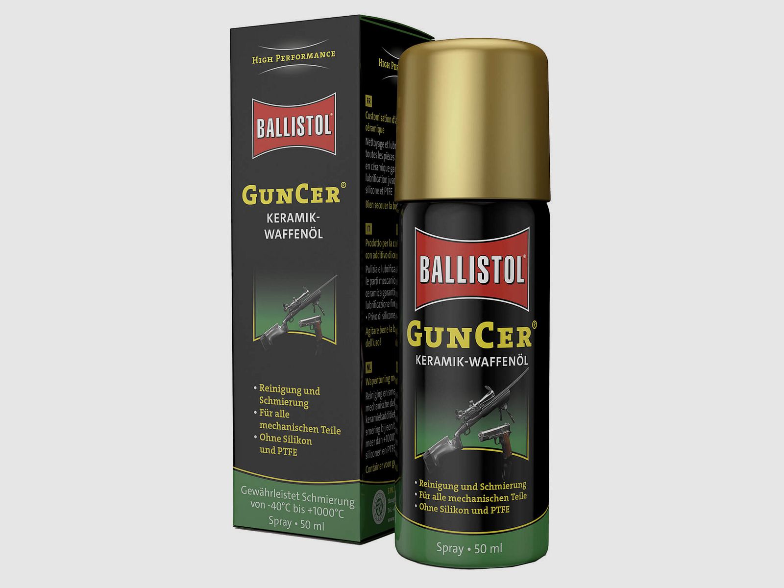 Ballistol GunCer Ceramic Gun Oil - 50ml Spray