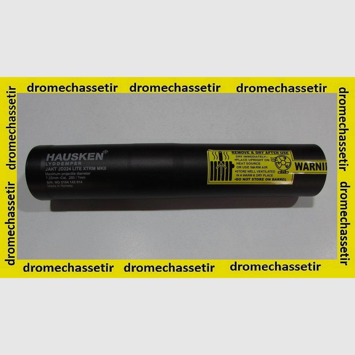 moderateur de son Hausken JD224 lite XTRM MK2 18×1 cal 7mm, image 1 sur 2