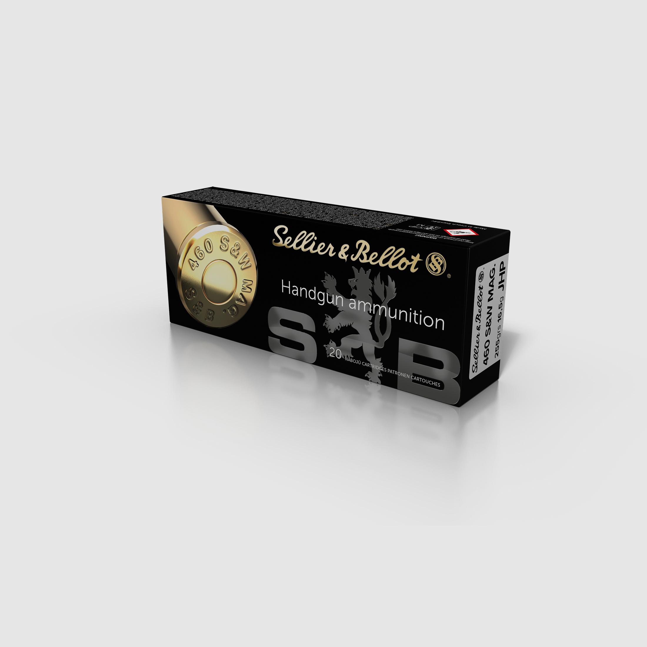 Sellier & Bellot Revolver Ammunition .460 S&W Mag. 16.5g Jacketed Hollow Point, image 1 of 2