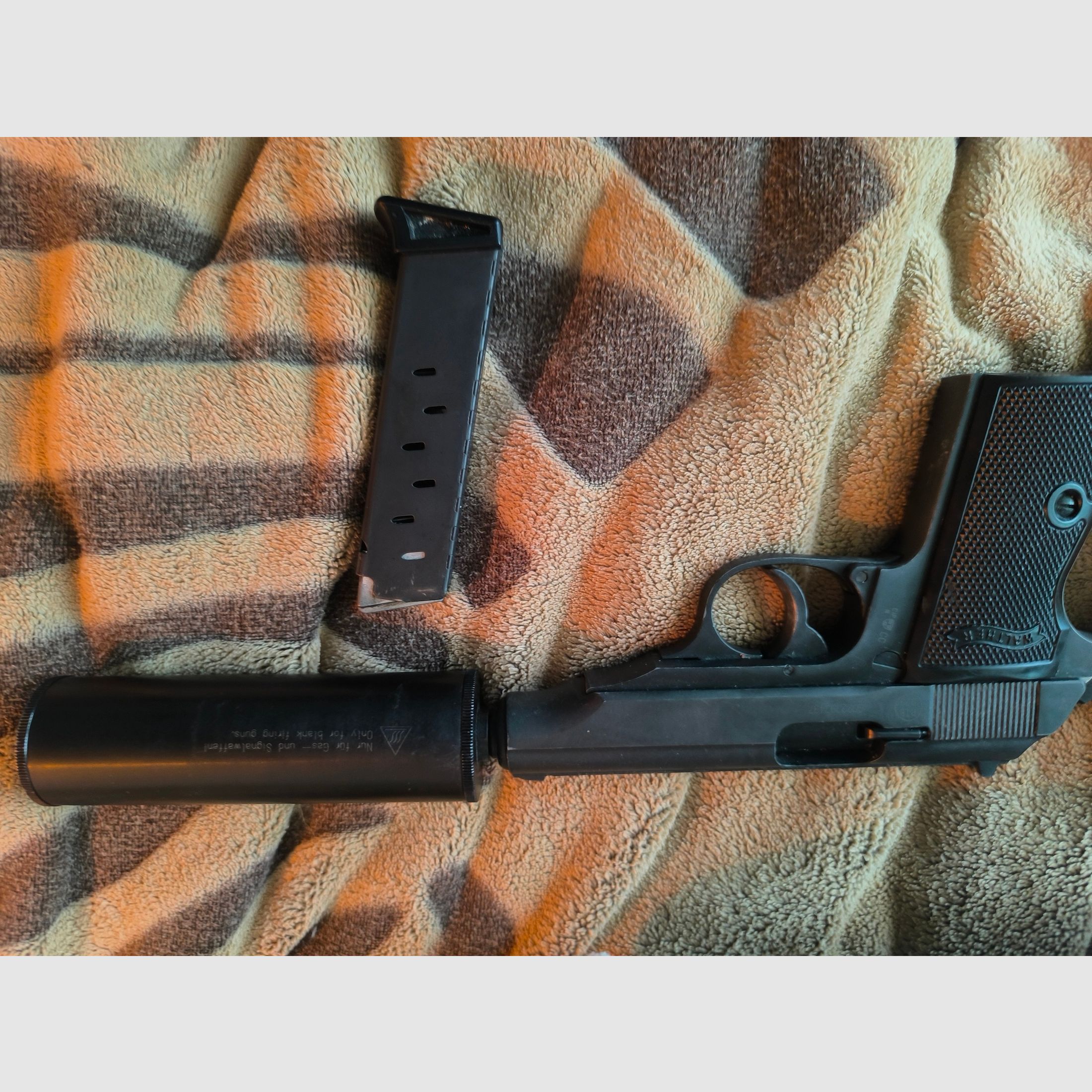 Walther PP 9mm Pak mit Schalldämpfer 