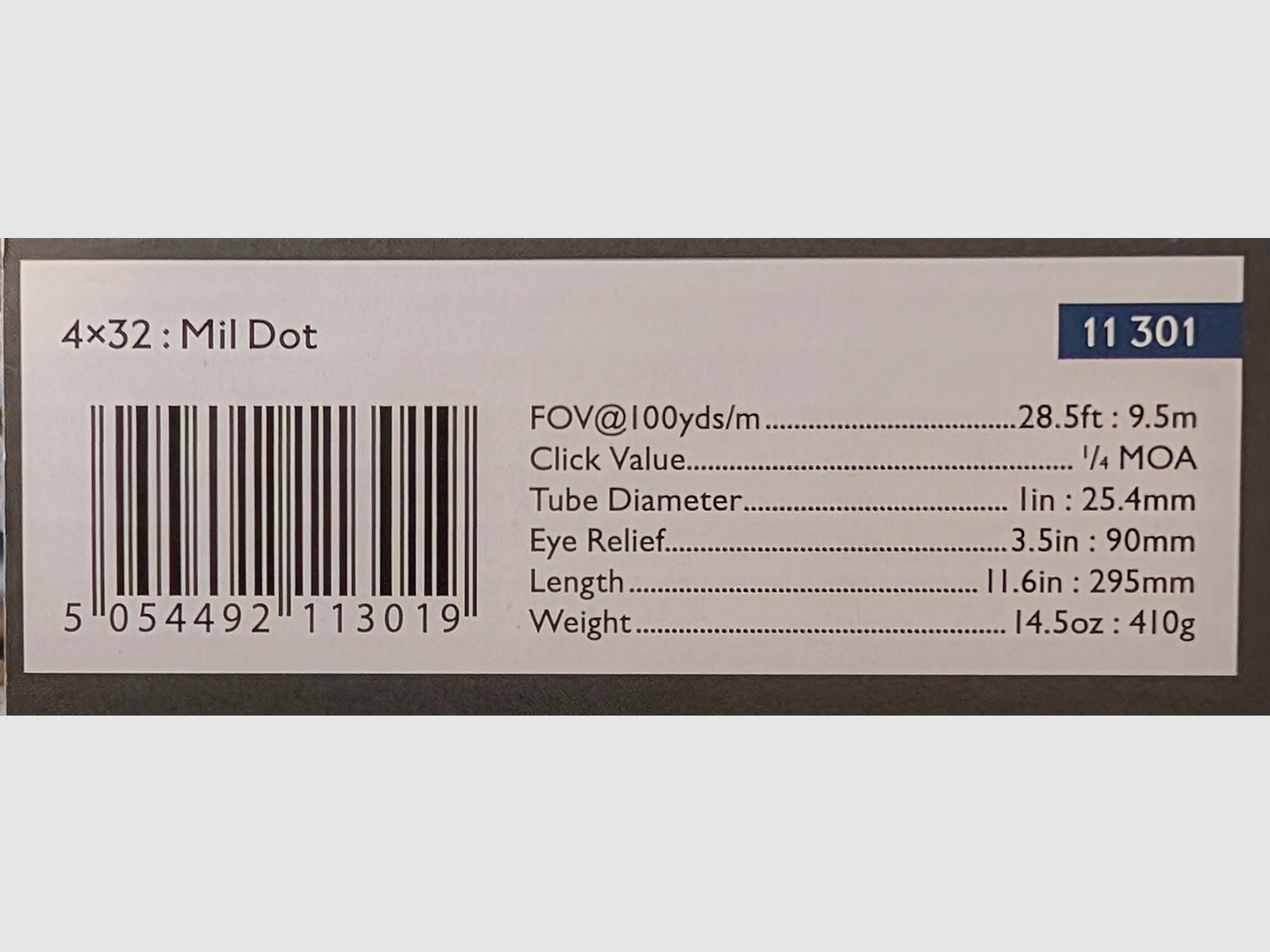 Hawke Fast Mount 4x32 (Mil Dot) inkl. Montageringe 11 mm, wie neu