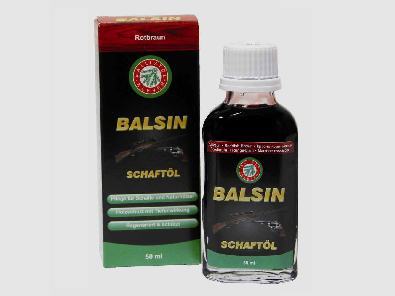 Schaftöl Balsin, rotbraun, 50 ml