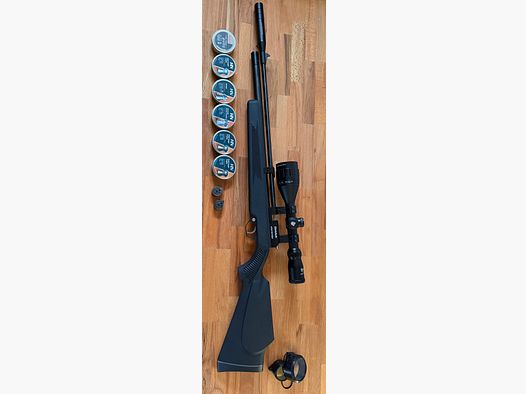 Diana Stormrider Pressluftgewehr + Nikko Stirling 3-9x50 + 2 Magazine + viel Munition