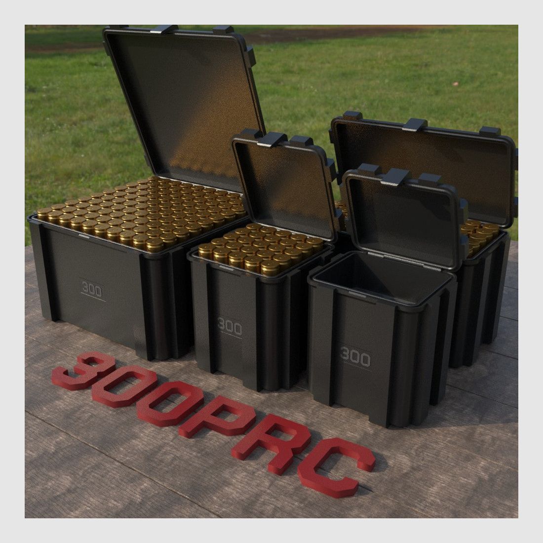 Filamelt Munitionsbox / Ammo Box .300 PRC – Patronenbox ‘Klappdeckel’ – 20 / 25 / 50 / 100 Runden