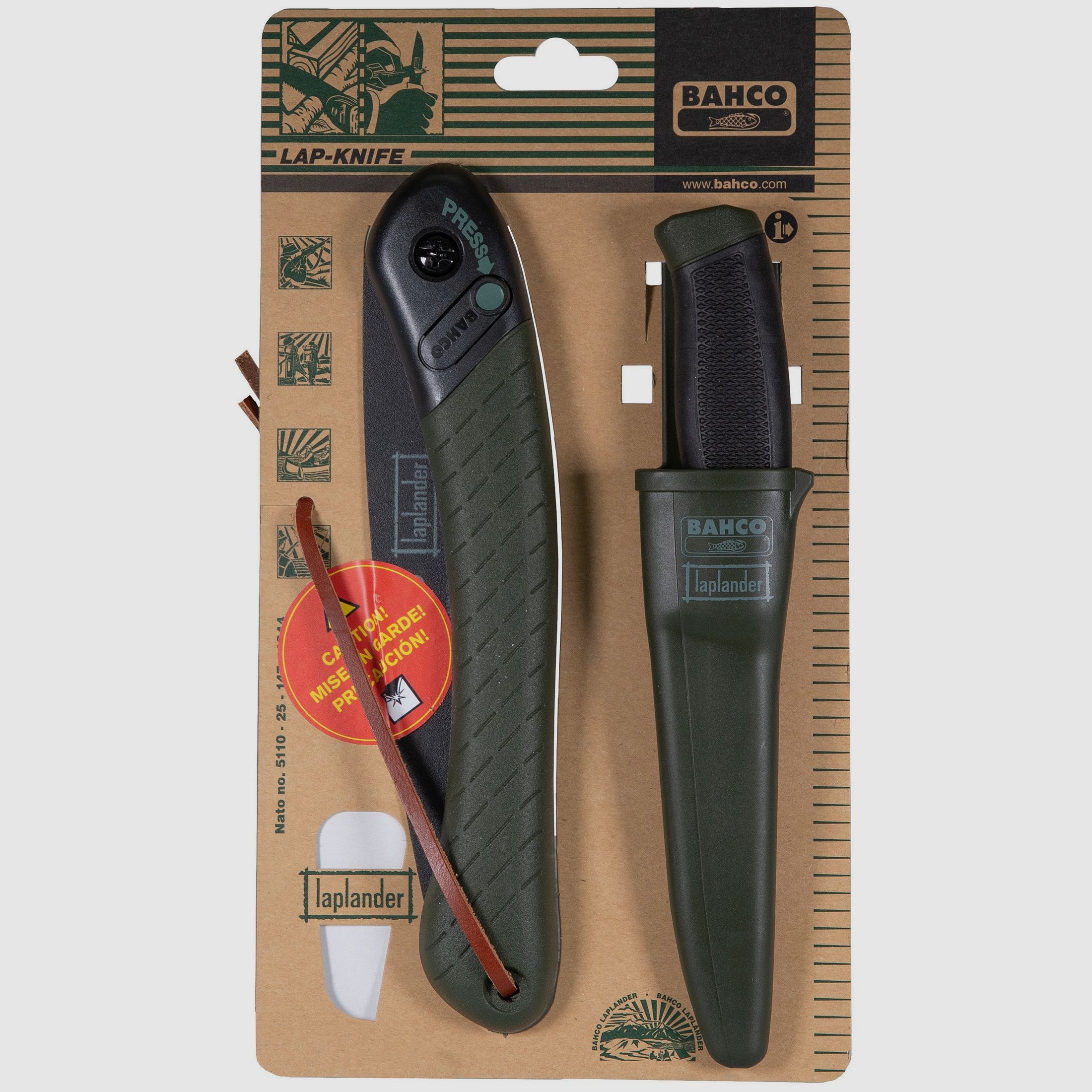 Set combinato Laplander, oliva