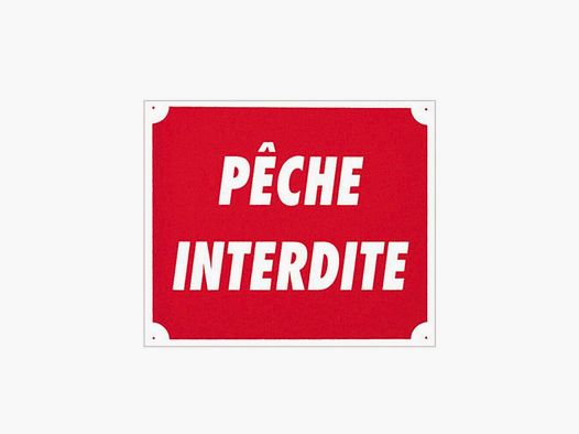Cartello »Pesca vietata« 30 x 25 cm Akilux
