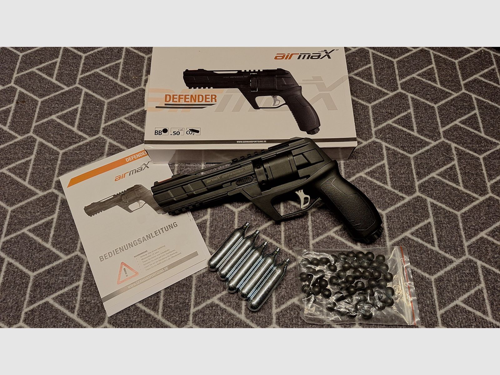 AirmaX Defender Co2-Revolver cal .50 Defense