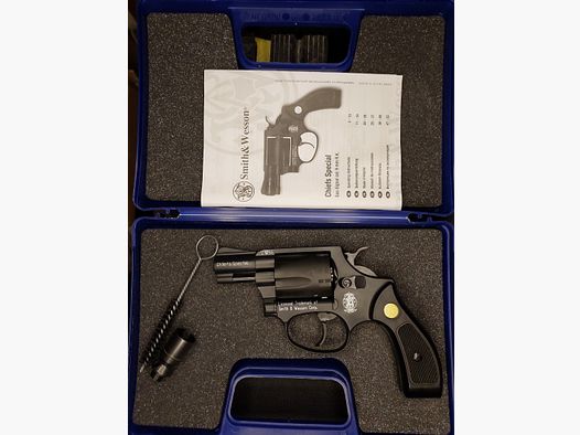 Smith & Wesson Chiefs Special blank firing revolver caliber 9mm R.K. black (PTB 794)